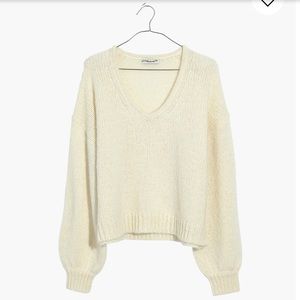 Madewell Balloon Sleeve Pullover Sweater